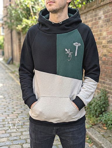 Sweat à capuche hybride