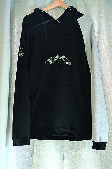 Sweat à capuche bi-ton