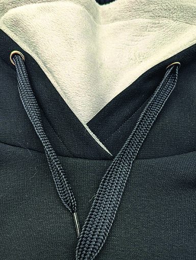 Sweat à capuche bi-ton