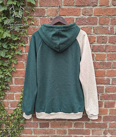 Sweat à capuche bi-ton